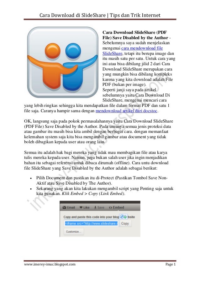 Cara Ebook Dari Slideshare